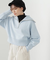 N.（N. Natural Beauty Basic） | 【横田ひかるさん着用】◆ハーフジップニット(ニット/セーター)