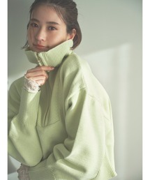 N.(N. Natural Beauty Basic) | 【横田ひかるさん着用】◆ハーフジップニット(ニット/セーター)