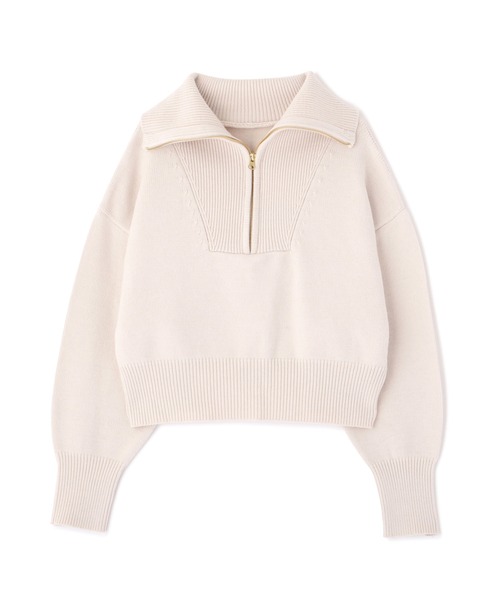 N.（N. Natural Beauty Basic）（エヌエヌナチュラルビューティーベーシック）の「【横田ひかるさん着用】◆ハーフジップニット（ニット/セーター・レディース・オフホワイト/ライトグリーン/ブルー・MEDIUM）」の17枚目の写真