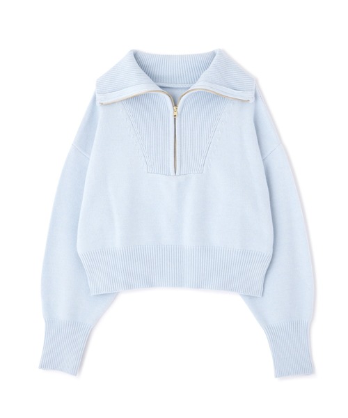 N.（N. Natural Beauty Basic）（エヌエヌナチュラルビューティーベーシック）の「【横田ひかるさん着用】◆ハーフジップニット（ニット/セーター・レディース・オフホワイト/ライトグリーン/ブルー・MEDIUM）」の19枚目の写真