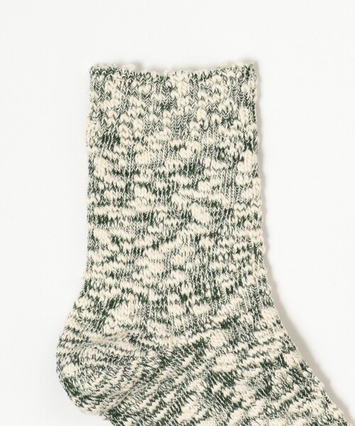 BEAMS(ビームス)の「BEAMS / ライト スラブ ソックス(ソックス/靴下・メンズ・グリーン/ベージュ/ネイビー・ONE SIZE)」の5枚目の写真