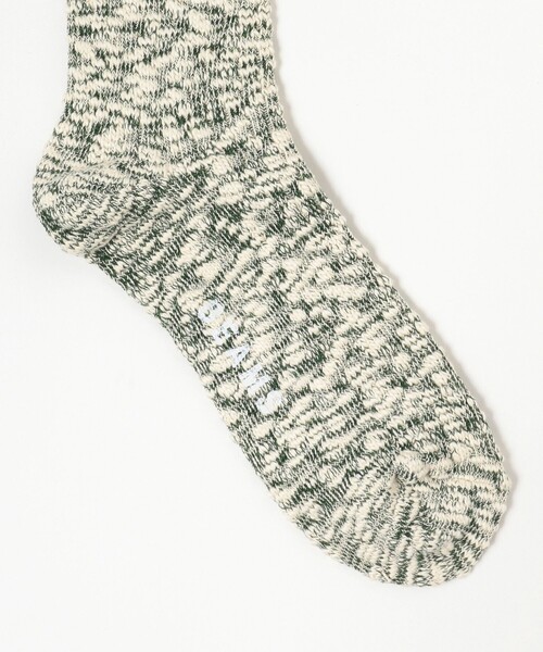 BEAMS(ビームス)の「BEAMS / ライト スラブ ソックス(ソックス/靴下・メンズ・グリーン/ベージュ/ネイビー・ONE SIZE)」の4枚目の写真