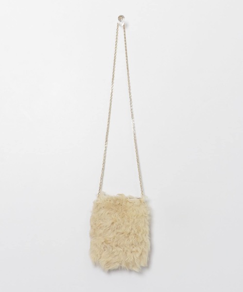 URBAN RESEARCH（アーバンリサーチ）の「CARUS　AURA FUR BAG（ショルダーバッグ・レディース・ブラウン/ライトブラウン/アニマル/ベージュ系その他・-）」の3枚目の写真