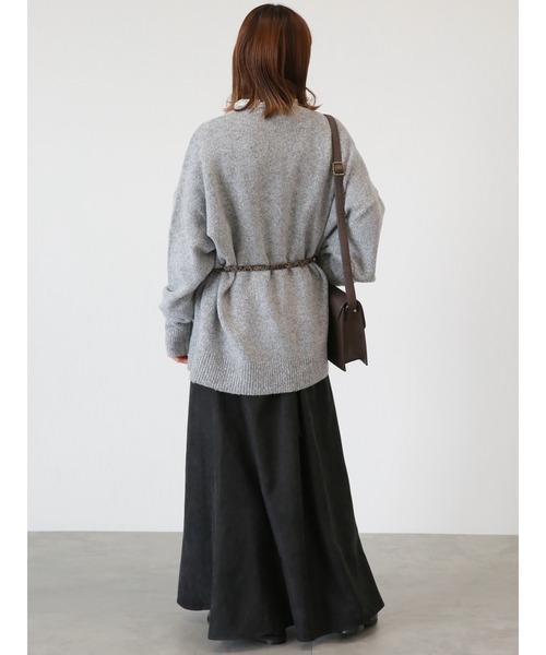 ehka sopo（エヘカソポ）の「ミドル丈クルーカーディガン（カーディガン/ボレロ・レディース・キナリ/グリーン/グレー・ﾌﾘ-）」の11枚目の写真