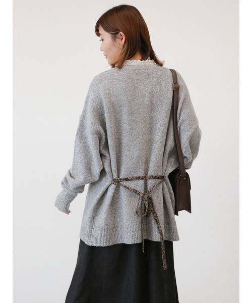 ehka sopo（エヘカソポ）の「ミドル丈クルーカーディガン（カーディガン/ボレロ・レディース・キナリ/グリーン/グレー・ﾌﾘ-）」の21枚目の写真