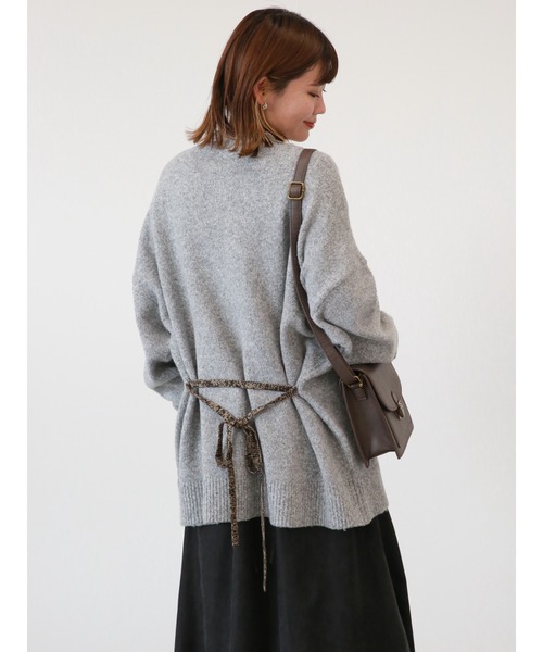 ehka sopo（エヘカソポ）の「ミドル丈クルーカーディガン（カーディガン/ボレロ・レディース・キナリ/グリーン/グレー・ﾌﾘ-）」の20枚目の写真