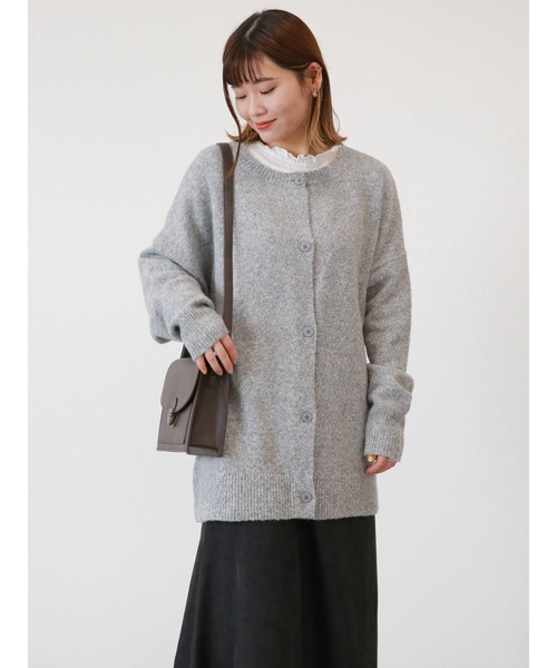 ehka sopo（エヘカソポ）の「ミドル丈クルーカーディガン（カーディガン/ボレロ・レディース・キナリ/グリーン/グレー・ﾌﾘ-）」の22枚目の写真