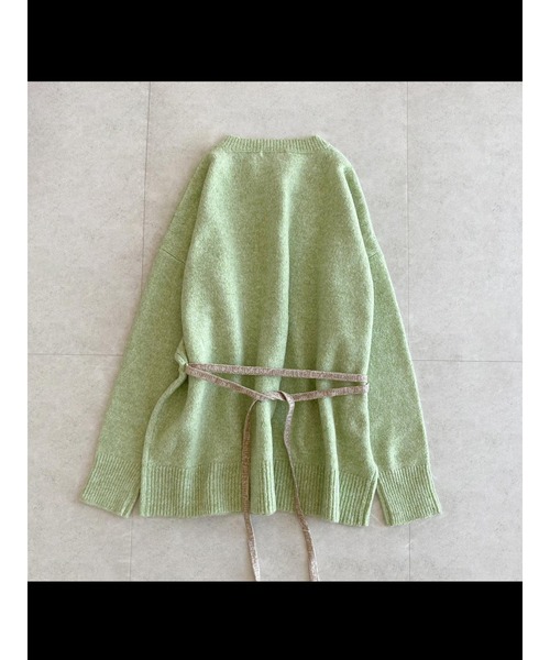 ehka sopo（エヘカソポ）の「ミドル丈クルーカーディガン（カーディガン/ボレロ・レディース・キナリ/グリーン/グレー・ﾌﾘ-）」の17枚目の写真