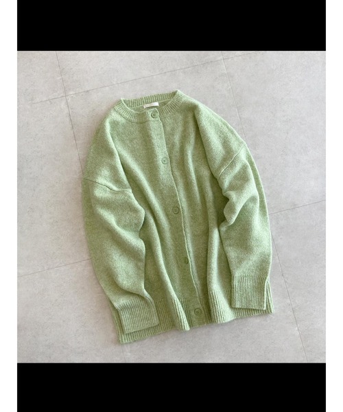 ehka sopo（エヘカソポ）の「ミドル丈クルーカーディガン（カーディガン/ボレロ・レディース・キナリ/グリーン/グレー・ﾌﾘ-）」の16枚目の写真