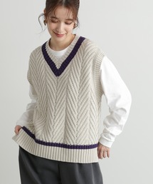 N.（N. Natural Beauty Basic） | ◆ジャガードニットベスト(ベスト)