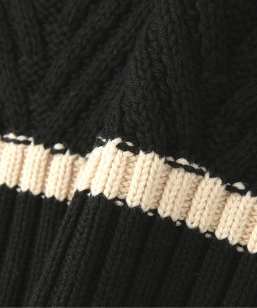 N.（N. Natural Beauty Basic）（エヌエヌナチュラルビューティーベーシック）の「◆ジャガードニットベスト（ベスト・レディース・オフホワイト/ホワイト×パープル/ブラック×ベージュ・MEDIUM）」の17枚目の写真