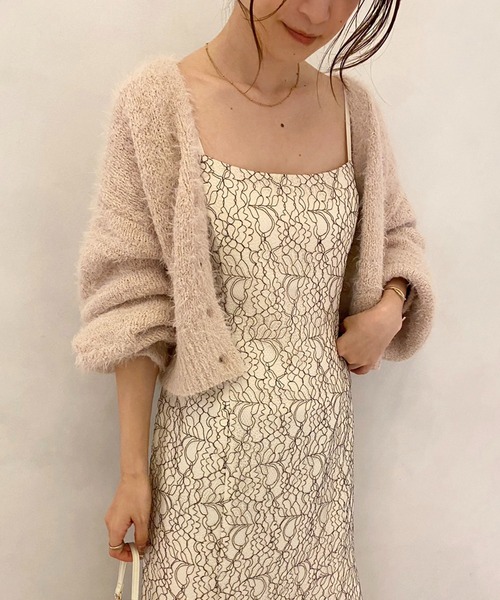 one after another NICE CLAUP(ワンアフターアナザーナイスクラップ)の「【お呼ばれ主役ワンピ】アソートキャミワンピース(ドレス・レディース・アイボリー/ブラック系その他/アイボリー系・FREE)」の21枚目の写真