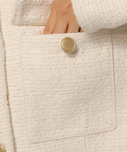 BABYLONE（バビロン）の「ツイードノーカラージャケット（ノー