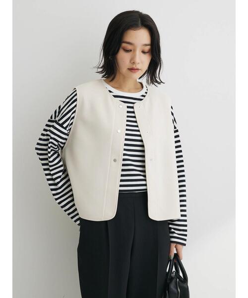 Green　Parks（グリーンパークス）の「コンパクトボーダーロンTEE（Tシャツ/カットソー・レディース・グレー/ピンク/ブルー/ブラック・FREE）」の21枚目の写真