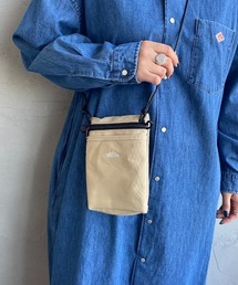 DANTON（ダントン）の「[DANTON/ダントン] 刺繍ロゴデザイン コットンキャンバスショルダーポーチ（ショルダーバッグ・レディース）」
