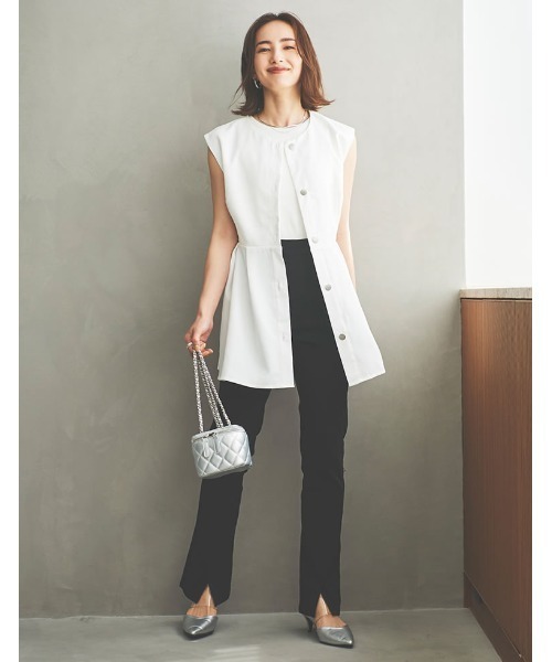 Re:EDIT（リエディ）の「[小さい/大きいサイズ有]クリアベルトポインテッドトゥVカットミュール（パンプス・レディース・シルバー/ホワイト/イエロー/ブラック・XX-LARGE/MEDIUM/X-SMALL/SMALL/X-LARGE/LARGE）」の22枚目の写真