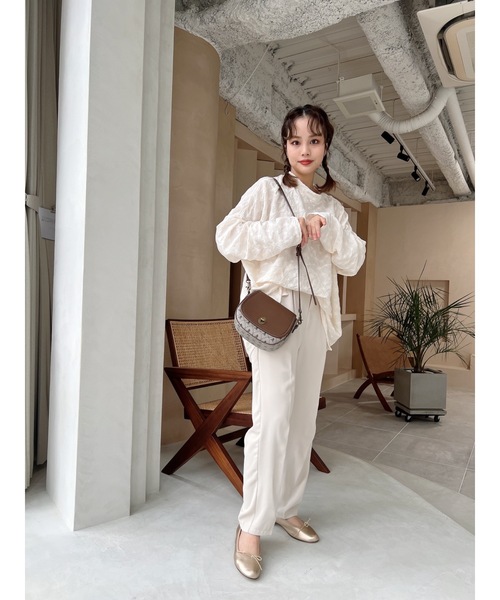 JUMELLE（ジュメロ）の「シャーリングオーバーカットトップ（Tシャツ/カットソー・レディース・アイボリー・MEDIUM）」の9枚目の写真