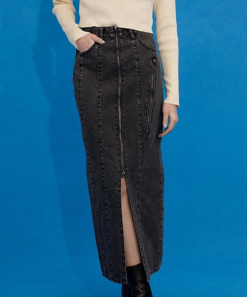UNITED TOKYO(ユナイテッドトウキョウ)の「ベルティカルデニムスカート(デニムスカート・レディース・ブラック/インディゴブルー・1/2)」の18枚目の写真