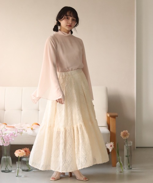 muguet(ミュゲ)の「shaggy tiered skirt(スカート・レディース・アイボリー・FREE)」の12枚目の写真