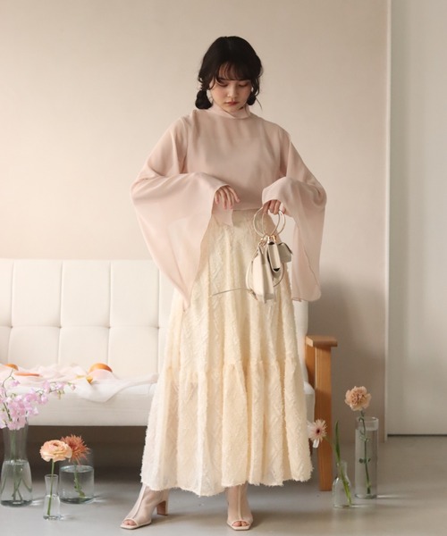 muguet(ミュゲ)の「shaggy tiered skirt(スカート・レディース・アイボリー・FREE)」の13枚目の写真