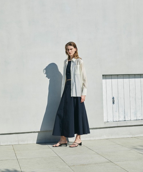 CEL ANSWER（シーイーエルアンサー）の「ソフトオーガンジーシアーシャツ（シャツ/ブラウス・レディース・イエロー/ホワイト/ブラック・FREE）」の22枚目の写真