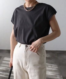 コットン100% フレンチスリーブTシャツ