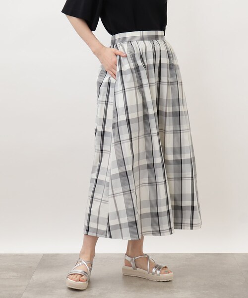 grove（グローブ）の「◆オールシーズン活躍する！ビッグチェックスカート（スカート・レディース・ネイビー系1/ホワイト系4/アイボリー系1・02/03/01/05/04）」の8枚目の写真