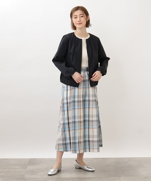 grove（グローブ）の「◆オールシーズン活躍する！ビッグチェックスカート（スカート・レディース・ネイビー系1/ホワイト系4/アイボリー系1・02/03/01/05/04）」の20枚目の写真