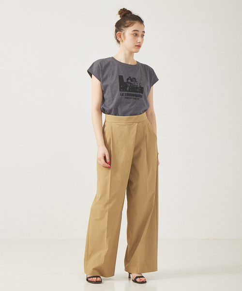 Rouge vif(ルージュヴィフ)の「【TICCA/ティッカ】 別注フレンチTシャツ(Tシャツ/カットソー・レディース・ホワイト/チャコールグレー・フリー)」の11枚目の写真