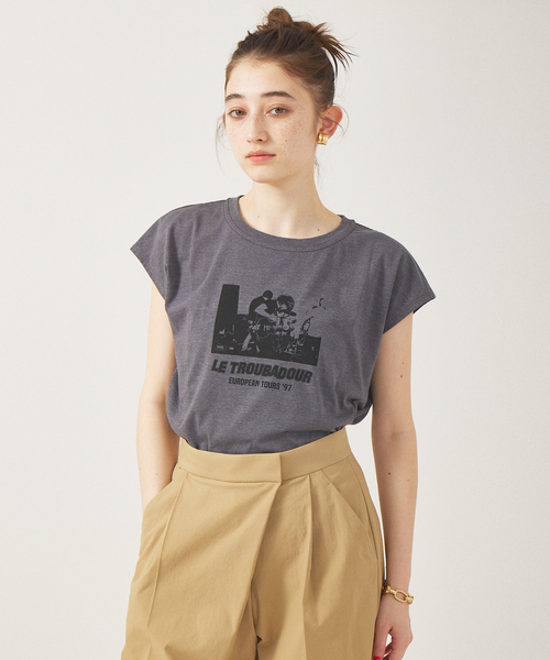 Rouge vif(ルージュヴィフ)の「【TICCA/ティッカ】 別注フレンチTシャツ(Tシャツ/カットソー・レディース・ホワイト/チャコールグレー・フリー)」の12枚目の写真
