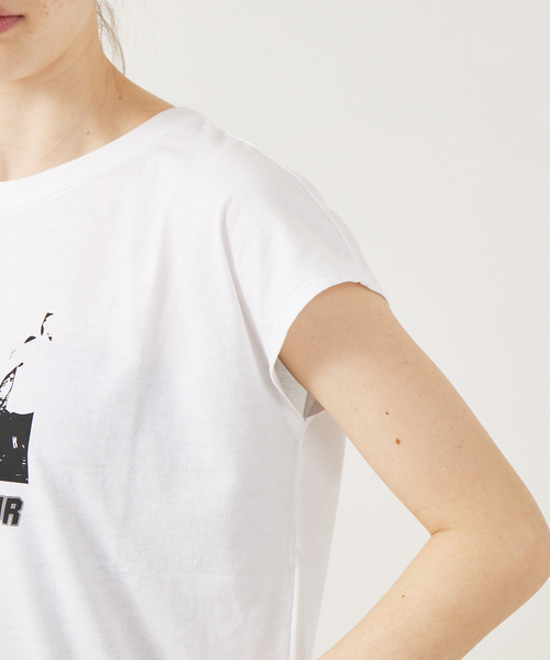Rouge vif(ルージュヴィフ)の「【TICCA/ティッカ】 別注フレンチTシャツ(Tシャツ/カットソー・レディース・ホワイト/チャコールグレー・フリー)」の20枚目の写真
