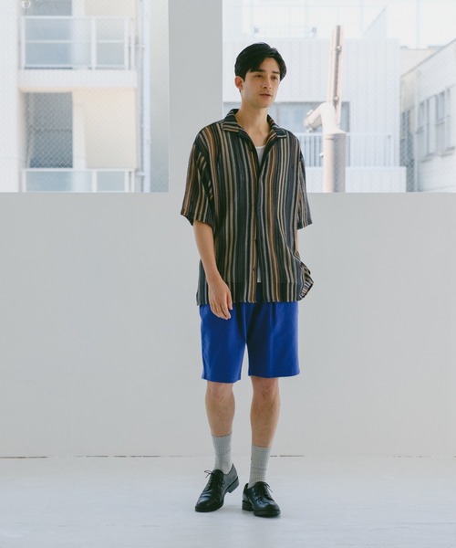WHIMSIC（ウィムジック）の「【UNISEX】オープンカラーレースシャツ（シャツ/ブラウス・メンズ・ホワイト/グリーン・FREE）」の19枚目の写真