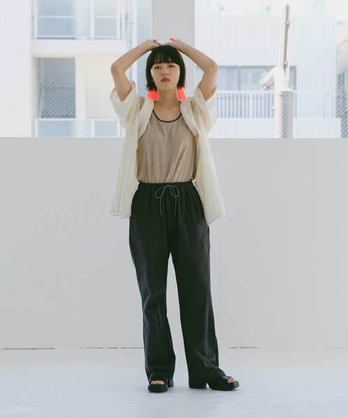 WHIMSIC（ウィムジック）の「【UNISEX】オープンカラーレースシャツ（シャツ/ブラウス・メンズ・ホワイト/グリーン・FREE）」の17枚目の写真