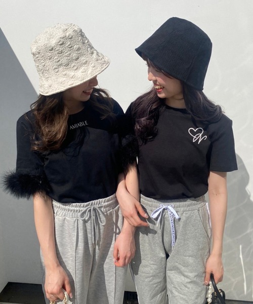 one after another NICE CLAUP（ワンアフターアナザーナイスクラップ）の「ガーリーにもカジュアルにも。ロゴアソートTシャツ（Tシャツ/カットソー・レディース・レッド/ピンク/ブラック/オフホワイト・FREE）」の14枚目の写真