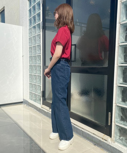 one after another NICE CLAUP（ワンアフターアナザーナイスクラップ）の「ガーリーにもカジュアルにも。ロゴアソートTシャツ（Tシャツ/カットソー・レディース・レッド/ピンク/ブラック/オフホワイト・FREE）」の19枚目の写真