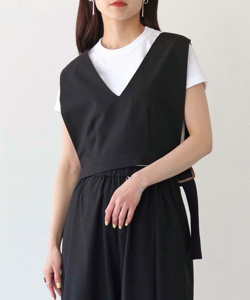 HER CLOSET（ハークローゼット）の「【shemoshelly】WEB限定コットンリネンセットアップ（セットアップ・レディース・ブラック/ベージュ・M）」の11枚目の写真