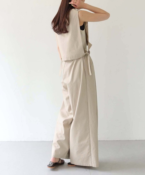 Bshop【MORRIS & SONS】コットンリネン セットアップ Bshop｜MORRIS & SONS | リネン タックパンツ WOMEN | Rakuten