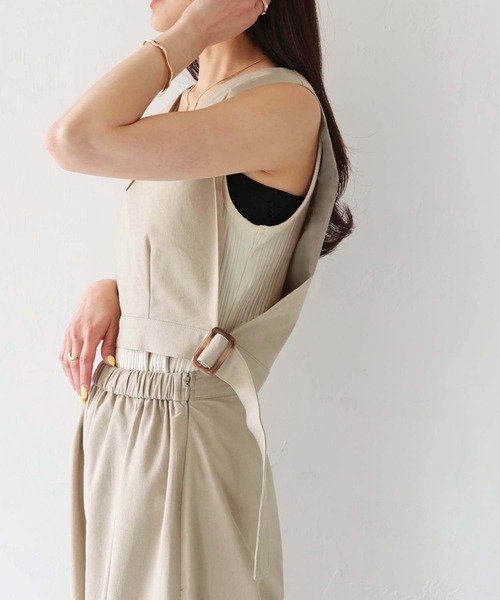 HER CLOSET（ハークローゼット）の「【shemoshelly】WEB限定コットンリネンセットアップ（セットアップ・レディース・ブラック/ベージュ・M）」の18枚目の写真