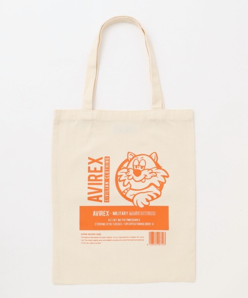 AVIREX(アヴィレックス)の「1COLOR TOMCAT TOTE BAG/ 1カラー トムキャットトートバッグ(トートバッグ・レディース・キナリ・FREE)」の9枚目の写真
