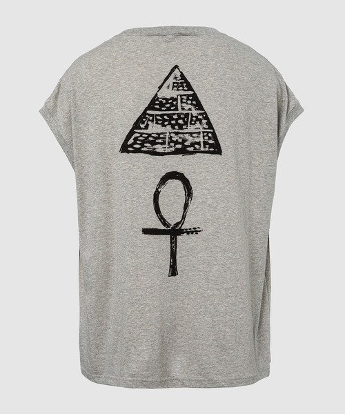 SASQUATCHfabrix.（サスクワァッチファブリックス）の「“EGYPT” NOSLEEVE（タンクトップ・メンズ・ベージュ/アッシュグレー・L/M）」の6枚目の写真