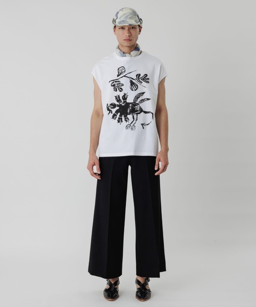 SASQUATCHfabrix.（サスクワァッチファブリックス）の「“EGYPT” NOSLEEVE（タンクトップ・メンズ・ベージュ/アッシュグレー・L/M）」の3枚目の写真