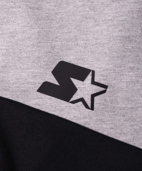 STARTER BLACK LABEL（スターターブラックレーベル）の「(RM)【STARTER BLACK LABEL × LUXE/R】ポンチ 半袖 ジップパーカー（パーカー・メンズ・ブラック×グレー/ホワイト×グレー/ブラック×ブラック・LARGE/X-LARGE/MEDIUM）」の13枚目の写真