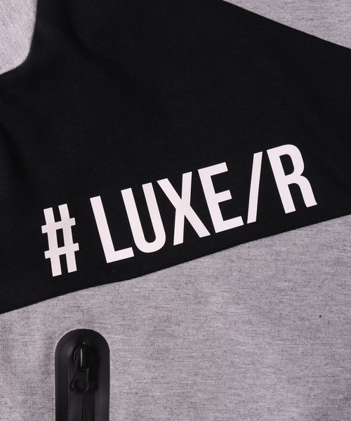 STARTER BLACK LABEL（スターターブラックレーベル）の「(RM)【STARTER BLACK LABEL × LUXE/R】ポンチ 半袖 ジップパーカー（パーカー・メンズ・ブラック×グレー/ホワイト×グレー/ブラック×ブラック・LARGE/X-LARGE/MEDIUM）」の12枚目の写真