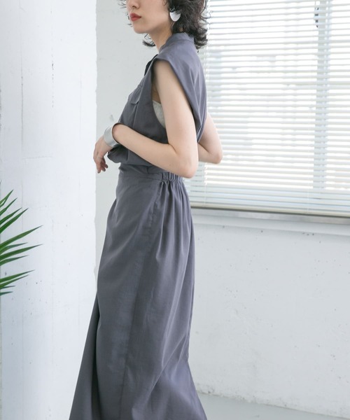 KBF（ケイビーエフ）の「ラップディティールワンピース（ワンピース・レディース・ネイビー/オレンジ系その他/グレー系その他・ONE）」の7枚目の写真