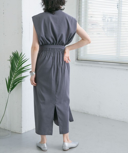 KBF（ケイビーエフ）の「ラップディティールワンピース（ワンピース・レディース・ネイビー/オレンジ系その他/グレー系その他・ONE）」の10枚目の写真