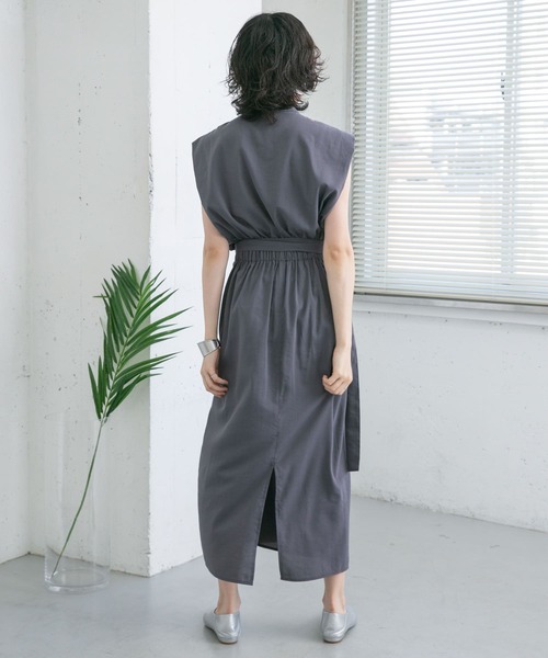 KBF（ケイビーエフ）の「ラップディティールワンピース（ワンピース・レディース・ネイビー/オレンジ系その他/グレー系その他・ONE）」の13枚目の写真