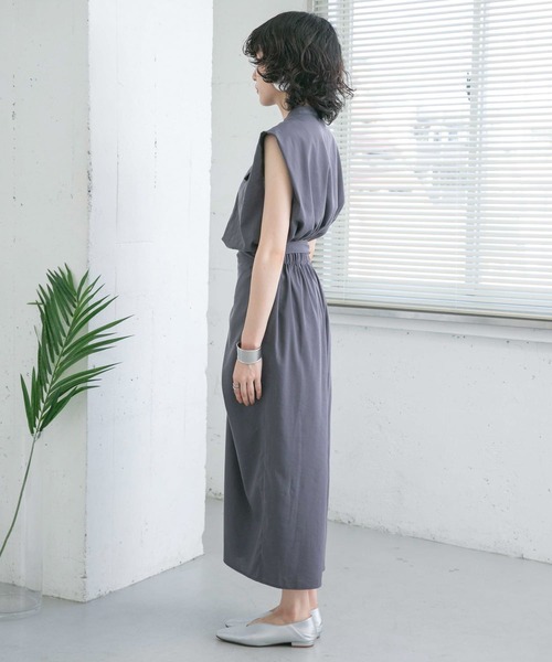 KBF（ケイビーエフ）の「ラップディティールワンピース（ワンピース・レディース・ネイビー/オレンジ系その他/グレー系その他・ONE）」の20枚目の写真