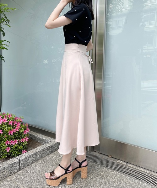 one way（ワンウェイ）の「バックレースアップフレアスカート（スカート・レディース・ブラック/ピンク/ベージュ・FREE）」の20枚目の写真