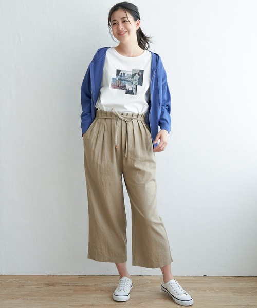 ikka(イッカ)の「ニットジップパーカー(パーカー・レディース・スカイブルー/ブラック/ライトグレー・M/L/S)」の10枚目の写真