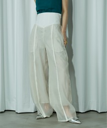 Ezick | High corset シアーパイピングパンツ(その他パンツ)